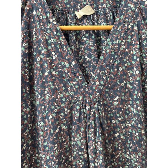 Mirth Palm Springs Caftan in Blue Florals Size Small - Picture 9 of 13